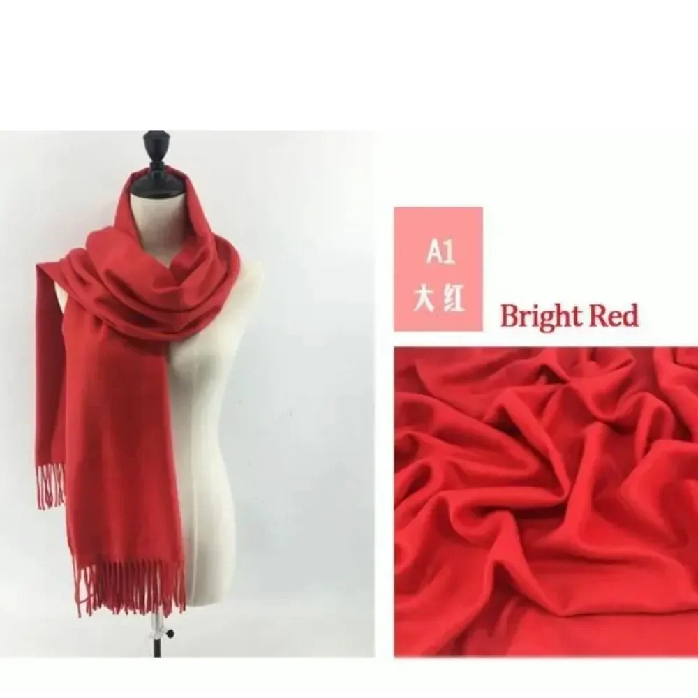 Winter Men Women Warm Cashmere Thick Scarf Shawl Wraps Wool Scarves US Seller
